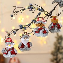 Cute Cartoon Fabric Ornament Hangers/Dolls for Christmas