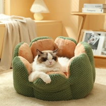 Cute Cactus Pet Bed with Soft Fleece Lining