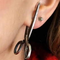 Street Chic Scissors Shape Earrings
