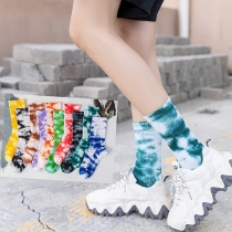 Fashion Tie-dye Socks-2 Pairs/Set