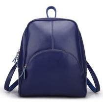 Casual Style Solid Color Shell-shaped Backpack