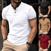 Fashion Stripe Polo Shirt for Men