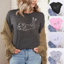 Cute Frog Printed Shirt