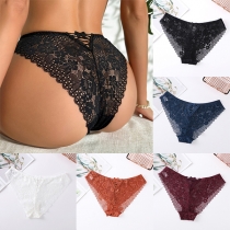 Sexy Lace-up Bowknot Lace Panties