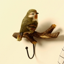 Whimsical Wall-Mounted Bird Shape Hook, Key Holder
