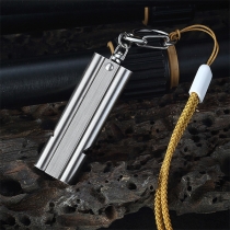 Dual-Tube Stainless Steel Whistle - High Decibel Sound, Quick-Release Portable Whistle