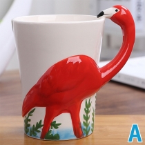Cute Cartoon Flamingo/Elephant Printed Cups