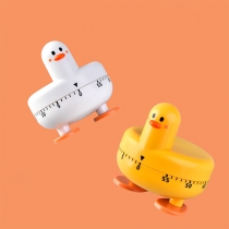 Cute Cartoon Duck Shape Timer - Kitchen Time Manager, Mini Mechanical Timer for Students' Study