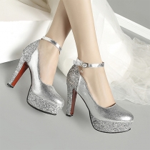 Fashion Bling-bling Platform High-heeled Shoes