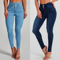 Fashion High-rise Skinny Denim Jeans