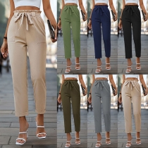 Minimalist High-Waisted Tapered Trousers for Work & Everyday