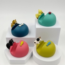 Cute Cat Shaped Phone Holder - Adorable Desk Decor and Creative Gift Idea