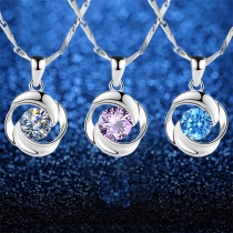 Fashion Rhinestone Pendant Necklace