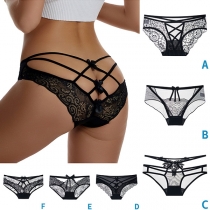 Sexy Criss-cross Cutout Lace Panties