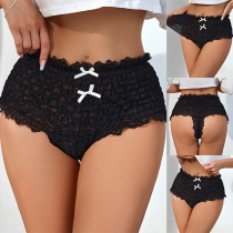 Sexy Comfy Elastic Bowknot Panties