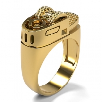 Vintage Creative Lighter Shaped Unisex Ring