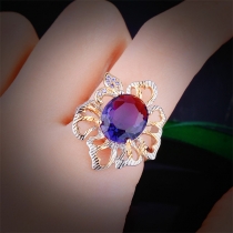 Fashion Rhinestone Hollow Out Rings