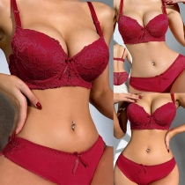 Fashion Push-up Lace Two-piece Lingerie Set
