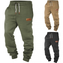 Casual Drawstring Waist Pants for Men