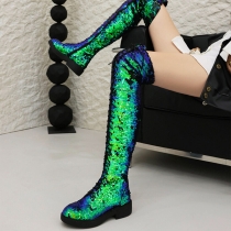 Fashion Bling-bling Sequined Over-the-knee Boots