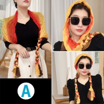 Colorful Handmade Braided Headscarf – Wrap Scarf for Women