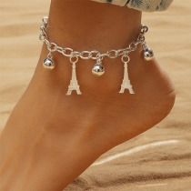 Fashion Tower Pendant Anklet