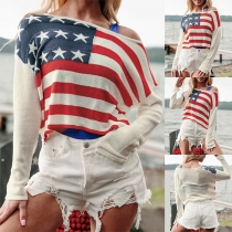 Fashion American Flag Sweater