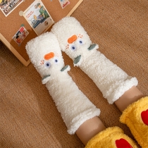 Cute Cartoon Pattern Warm Plush Floor Socks