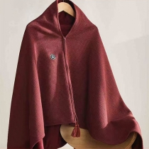 Fashion Solid Color Autumn Winter Outdoor USB Heated Shawl Blanket