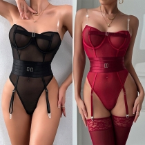 Fashion Strapless Corset Lingerie Bodysuit