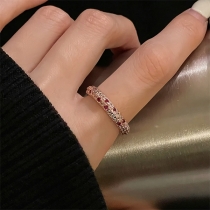 Fashion Rhinestone Open-ring