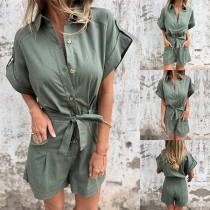 Fashion Two-piece Set Consist of Shirt and Short with Belt