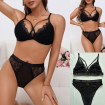 Lace Erotic Lingerie Fashion Two Piece Set