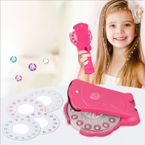 DIY Hair Styling and Nail Art Kit with Decorative Gems and Stickers