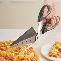 3-Piece Set: Multifunctional Detachable Stainless Steel Pizza Tool with Scissors and Shovel Combo