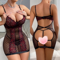 Mesh Skirt Role Play Outfit Designed for Intimate Occasions