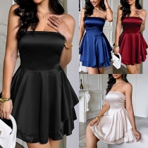 Elegant Tube Top Party Dress