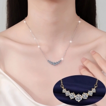 Fashion Bling-bling Rhinestone Pendant Necklace