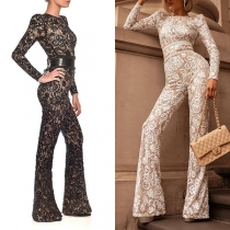 Sophisticated Slim Lace Jumpsuit for Women