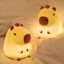 Cute Capybara Night Light for Girls Birthday Gift and Room Decoration