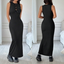 Fashion Lace Spliced Front Zipper Skinny Pants