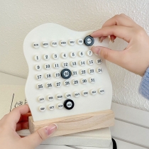 DIY Ring Calendar - Reusable Desk Calendar with Moveable Markers