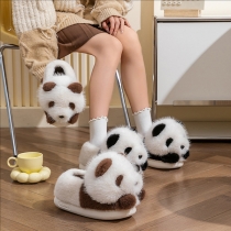 Cute Warm Panda Plush Anti-slip Slippers