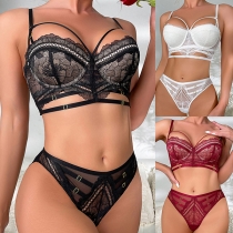 Fashion Cutout Two-piece Lace Lingerie Set