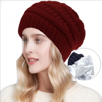 Beanie with Satin Lining for Outdoor Use, Prevents Hat Hair & Static