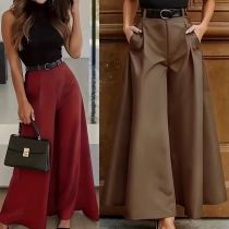 Fashion High-rise Wide-leg Pants