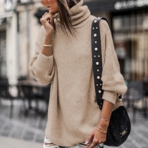 Fashion Turtleneck Long Sleeve Loose Sweater