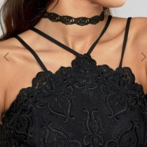 Chic Hollowout Floral Lace Choker