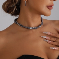 Fashion Bead/Quartz Pendant Earrings/Necklace