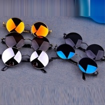 Retro Round Frame Anti-UV Sunglasses